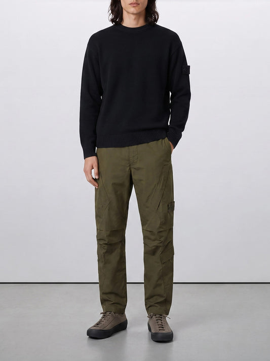 Cargo & parachute trousers Logo Green - Stone Island Men | PLP | VIETTI Online Store | 2