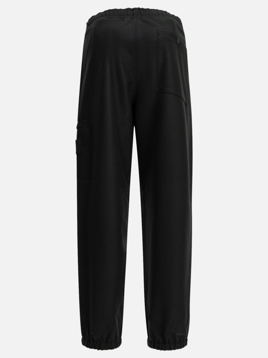 Stone Island Casual wool flannel pants Blue