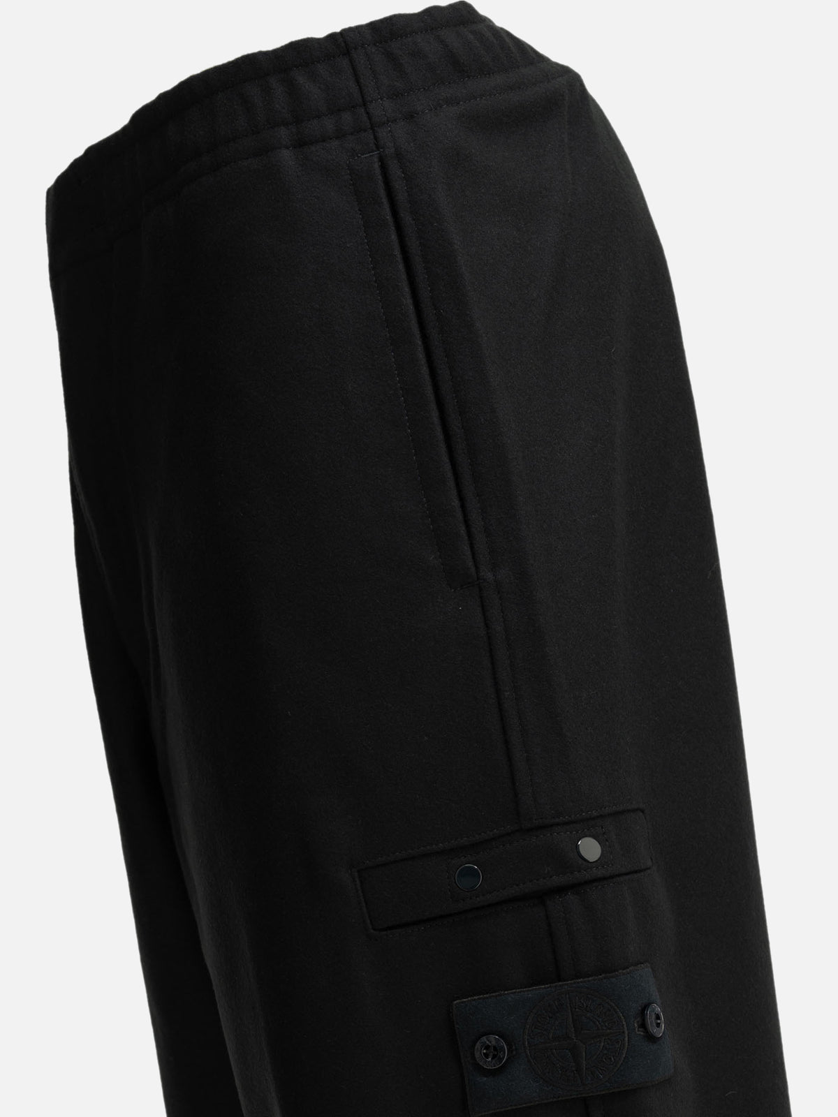 Stone Island Casual wool flannel pants Blue