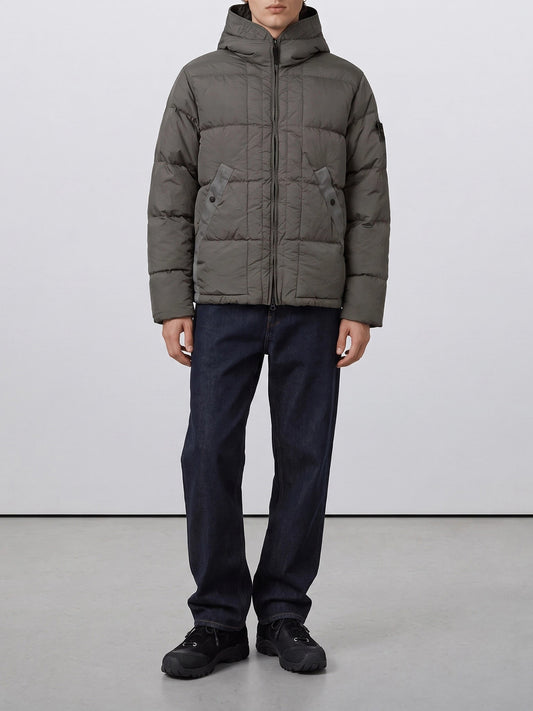 Down jackets Logo Grey - Stone Island Men | PLP | VIETTI Online Store | 2
