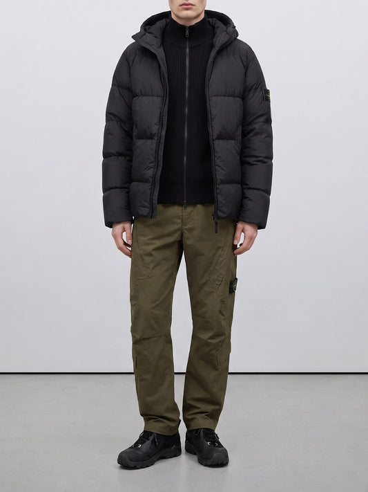 Down jackets Logo Blue - Stone Island Men | PLP | VIETTI Online Store | 2