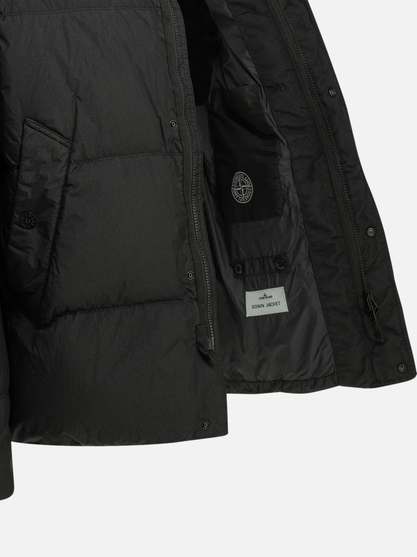 Piumini corti Logo Nero - Stone Island Uomo | PDP | VIETTI Online Store | Zoom-Modal_4