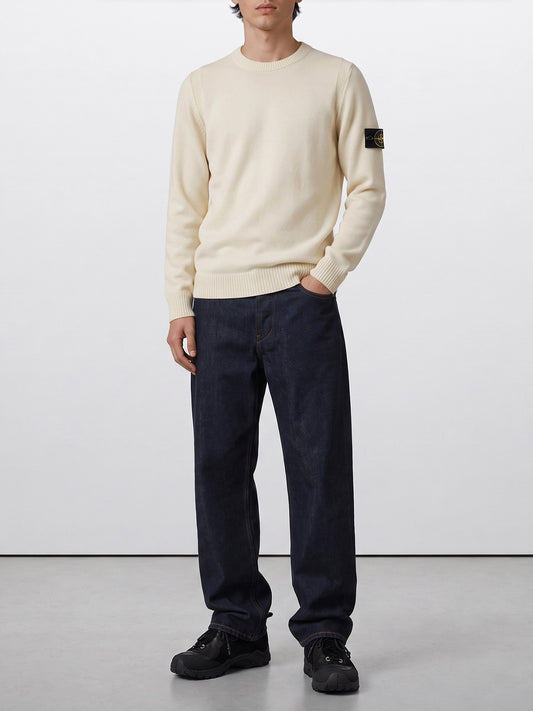 Maglioni girocollo Logo Bianco - Stone Island Uomo | PLP | VIETTI Online Store | 2