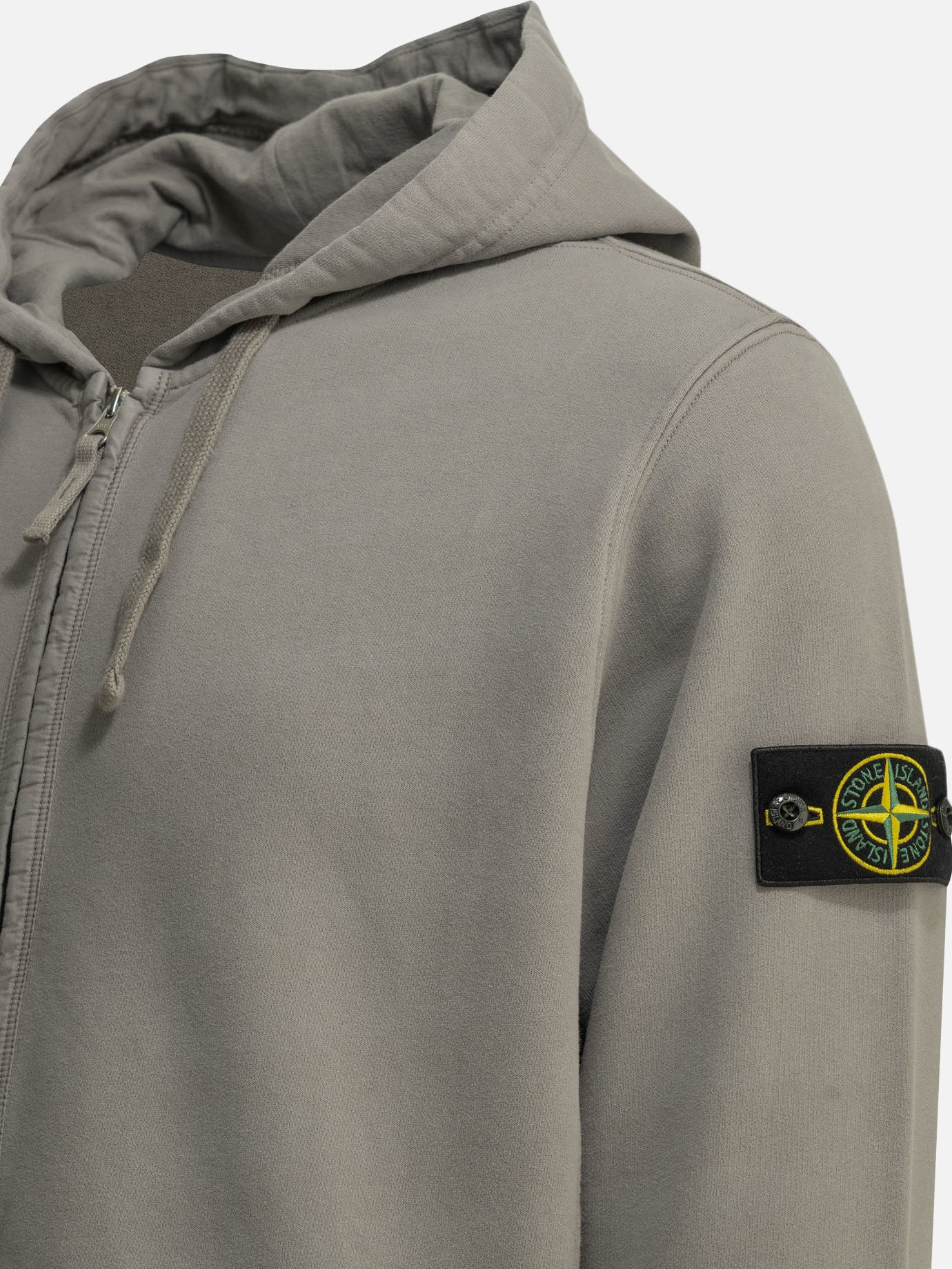 Felpe con zip Logo Grigio - Stone Island Uomo | PDP | VIETTI Online Store | Zoom-Modal_4