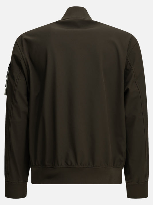 Stone Island "Soft Shell" Bomber Jacket Green