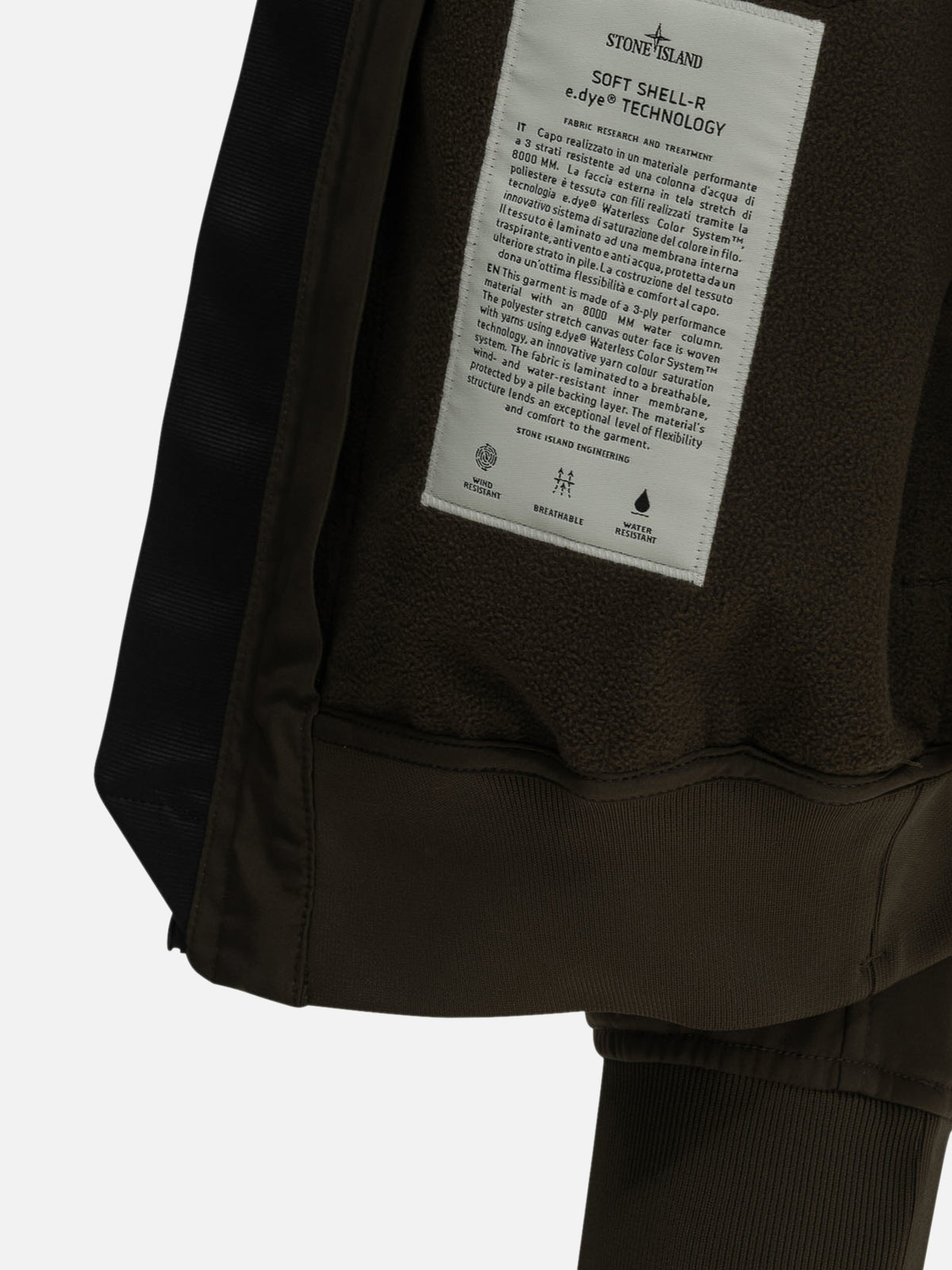 Stone Island "Soft Shell" Bomber Jacket Green