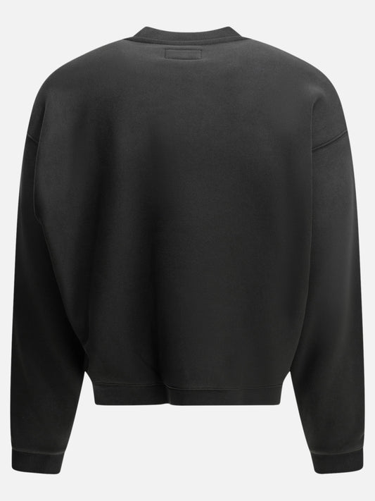Stüssy "Sun Faded" Crew-Neck Sweatshirt Black