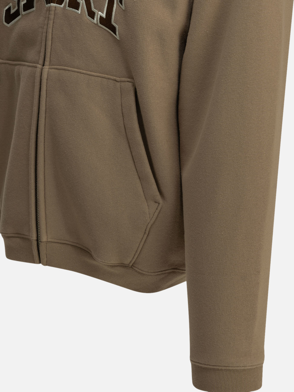 Stüssy "Stüssy Sport" Zip-Up Sweatshirt Beige