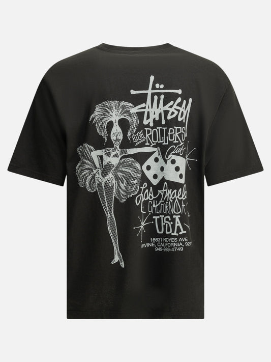 Stüssy "High Rollers" Crew-Neck T-Shirt Black