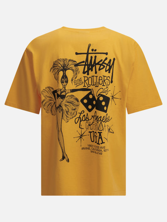 Stüssy "High Rollers" Crew-Neck T-Shirt Orange