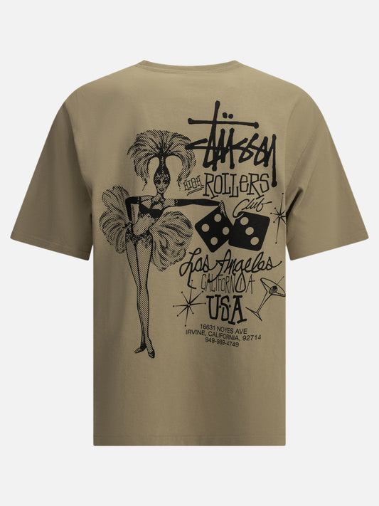Stüssy "High Rollers" Crew-Neck T-Shirt Beige