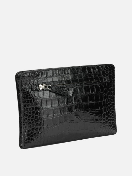 Tom Ford Leather Document Holder Black