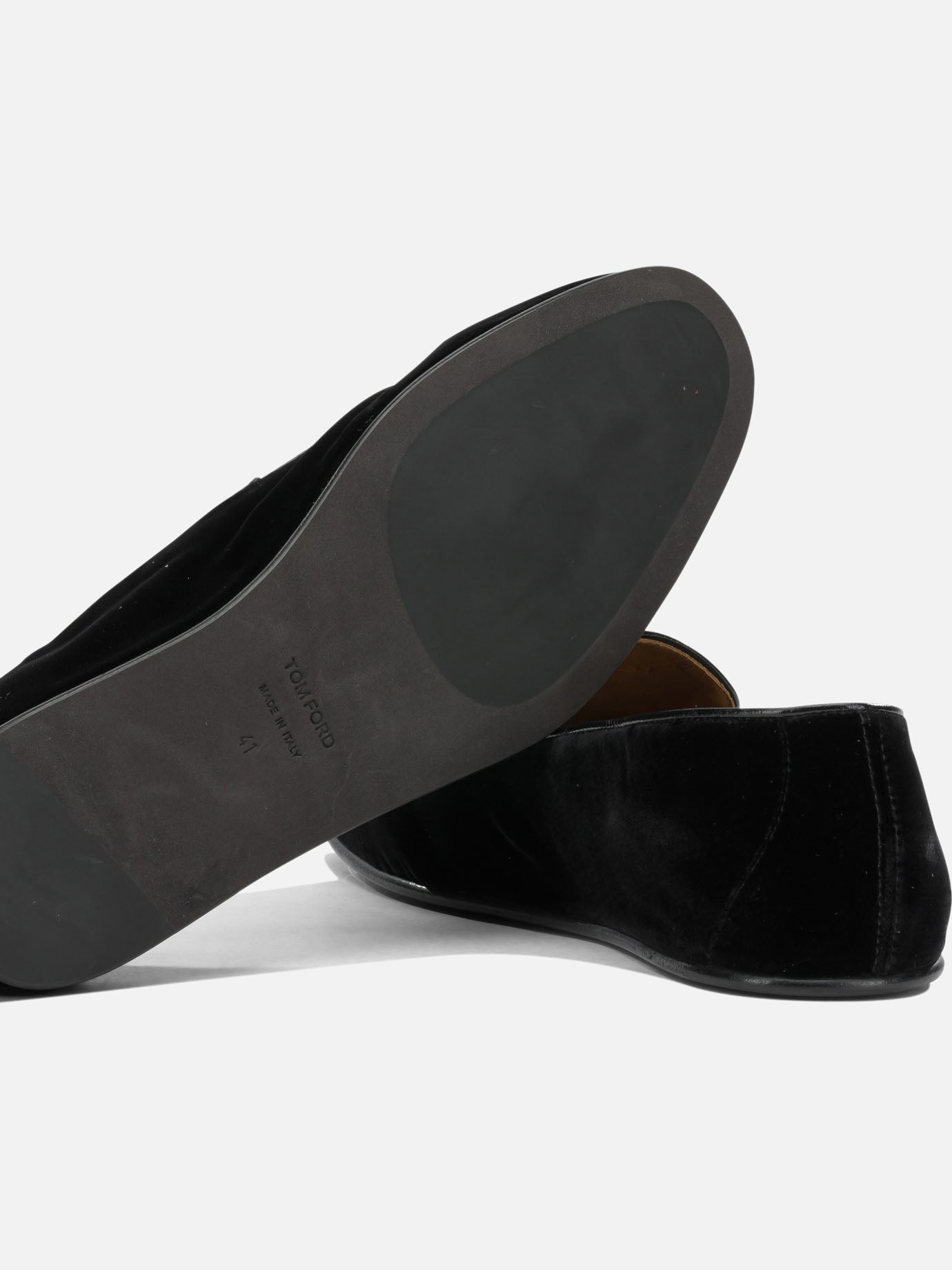 Slippers 65% viscose 35% cupro - 70% calf leather 30% rubber Black - Tom Ford Men | PDP | VIETTI Online Store | Zoom-Modal_5