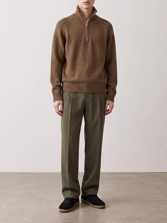 Maglioni con mezza zip Solid colour Marrone - Tom Ford Uomo | PLP | VIETTI Online Store | 2