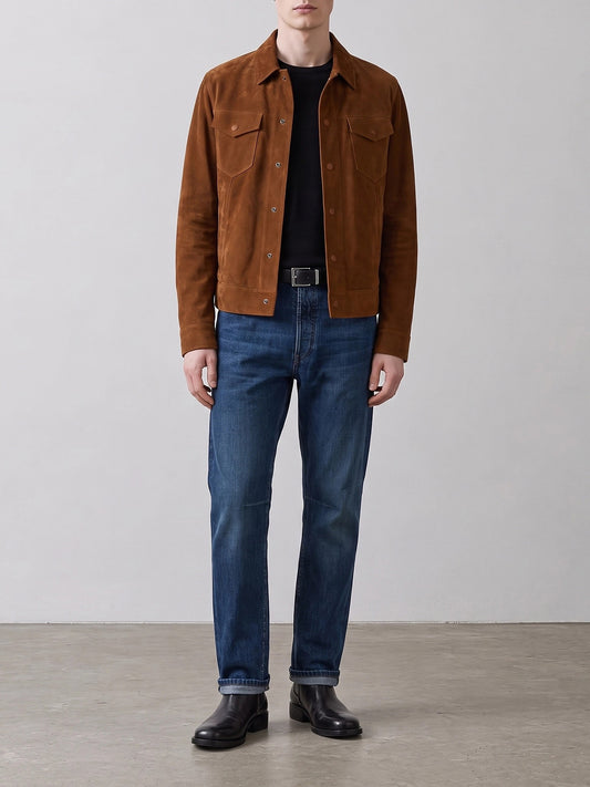Leather jackets Solid colour Red - Tom Ford Men | PLP | VIETTI Online Store | 2