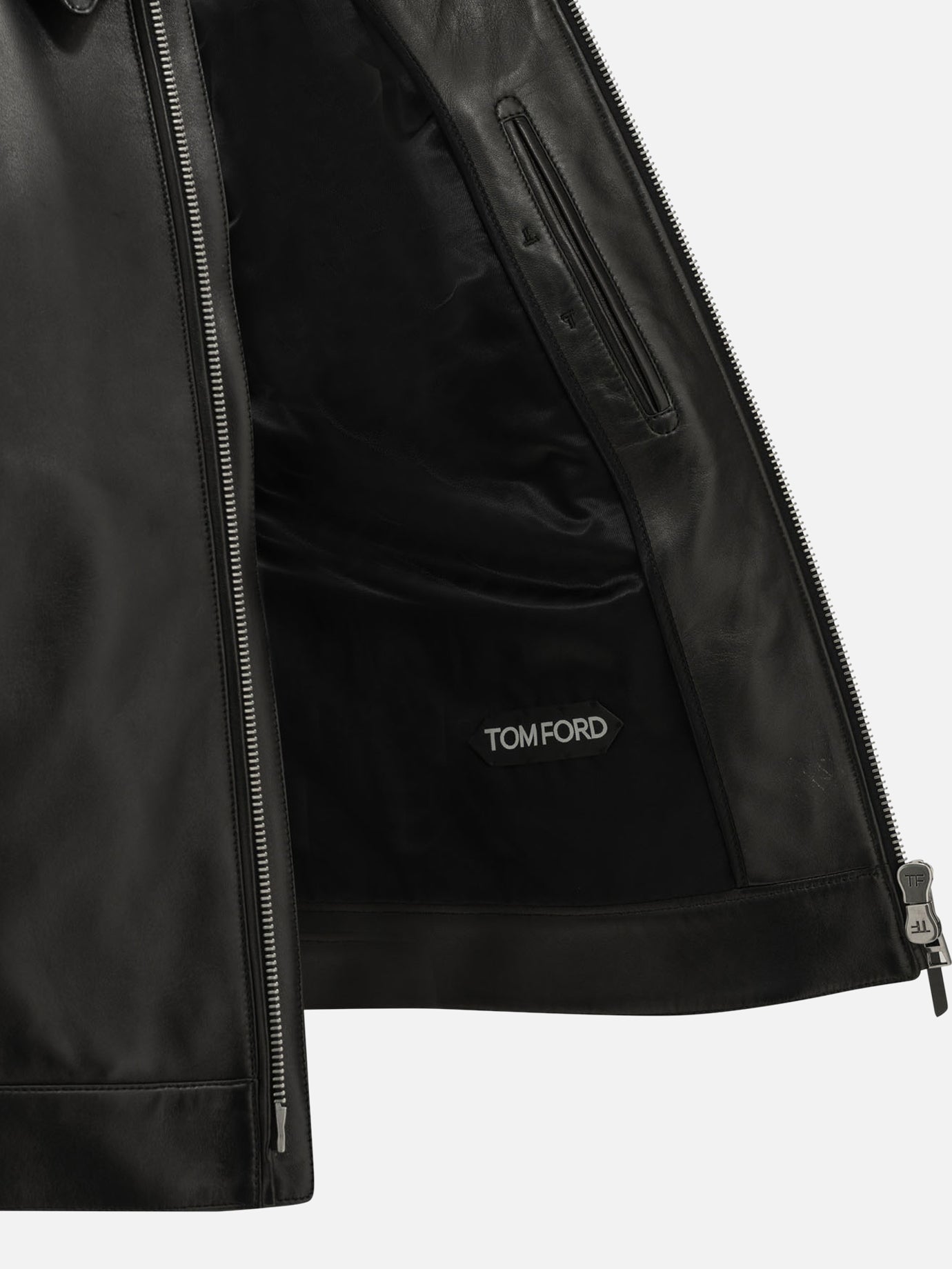 Leather jackets Solid colour Black - Tom Ford Men | PDP | VIETTI Online Store | Zoom-Modal_4