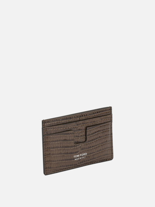 Card holders 100% calf leather - Lining 100% sheep leather Brown - Tom Ford Men | PDP | VIETTI Online Store | 2