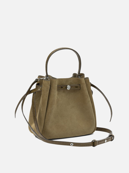 Tory Burch "Romy Suede" Small Handbag Beige