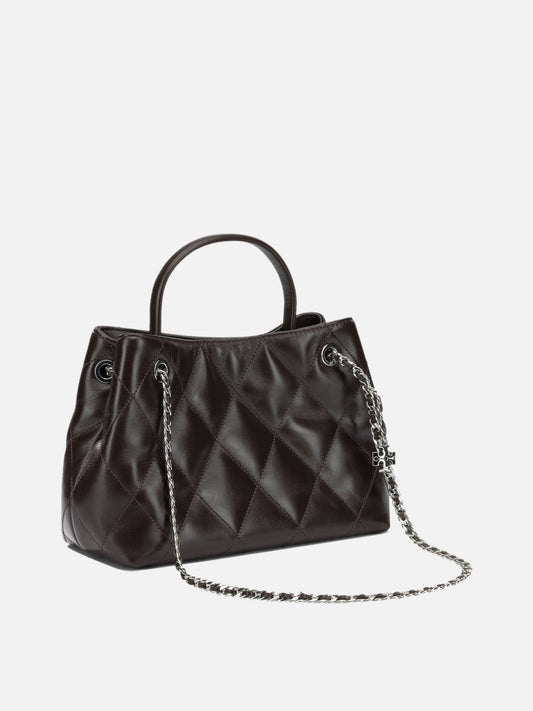 Tory Burch "Fleming" Small Handbag Brown