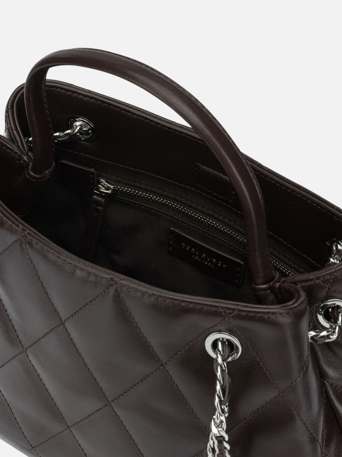Tory Burch "Fleming" Small Handbag Brown