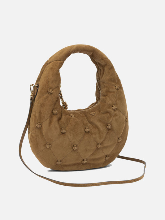 Tory Burch "Bunny Knot" Small Handbag Brown