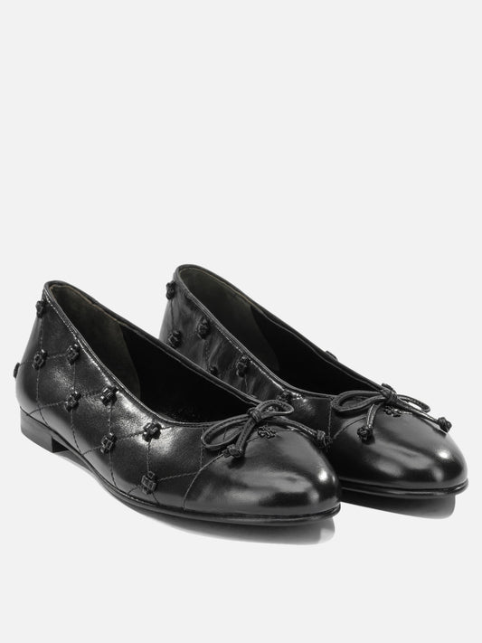 Tory Burch "Bunny" Classic Ballet Flats Black