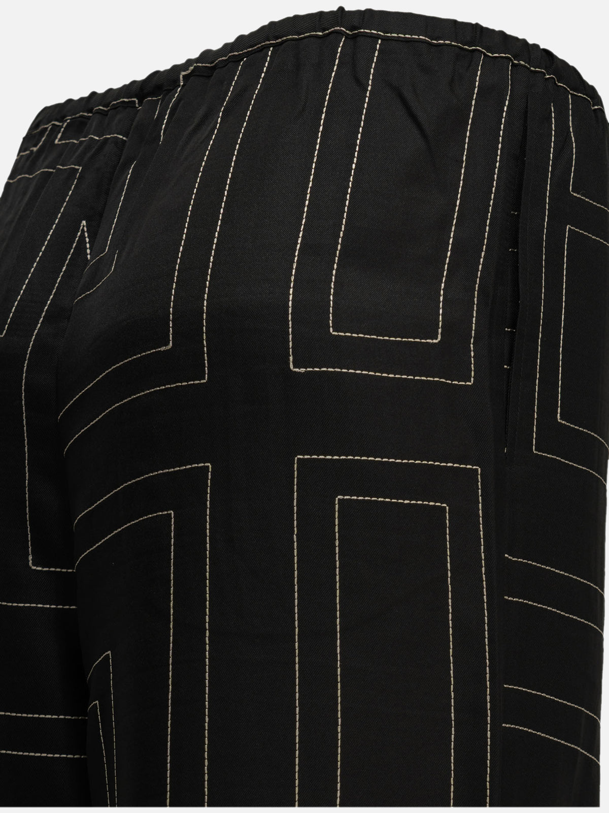 Toteme "Monogram" Casual Pants Black