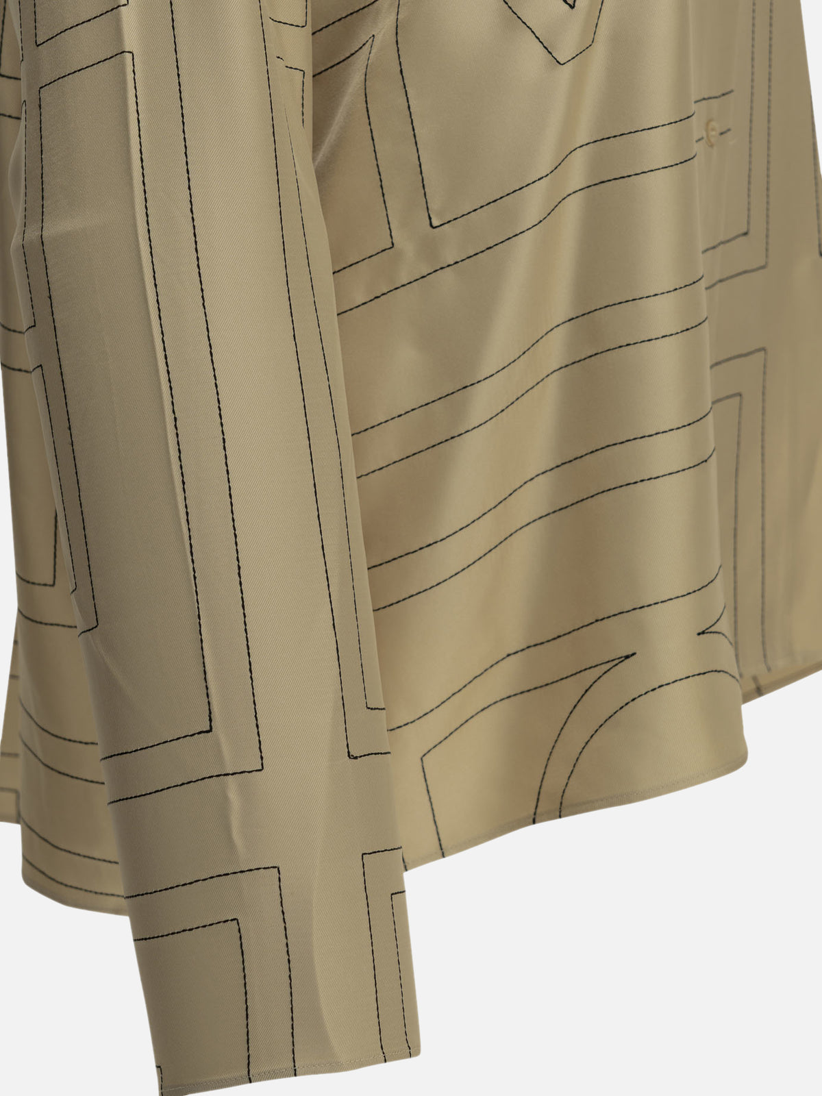 Toteme "Monogram" Casual Shirt Beige