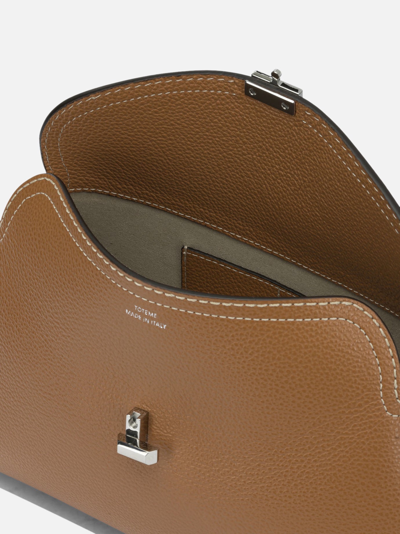 Pouch 100% cow leather - Lining: 60% polyurethane 40% polyamide Brown - Toteme Women | PDP | VIETTI Online Store | Zoom-Modal_5