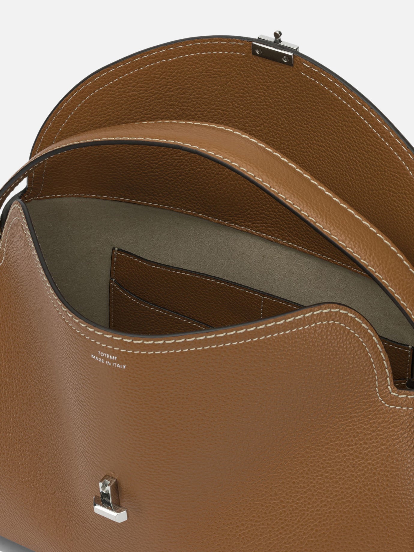 Medium bags 100% cow leather - Lining: 60% polyurethane 40% polyamide Brown - Toteme Women | PDP | VIETTI Online Store | Zoom-Modal_5