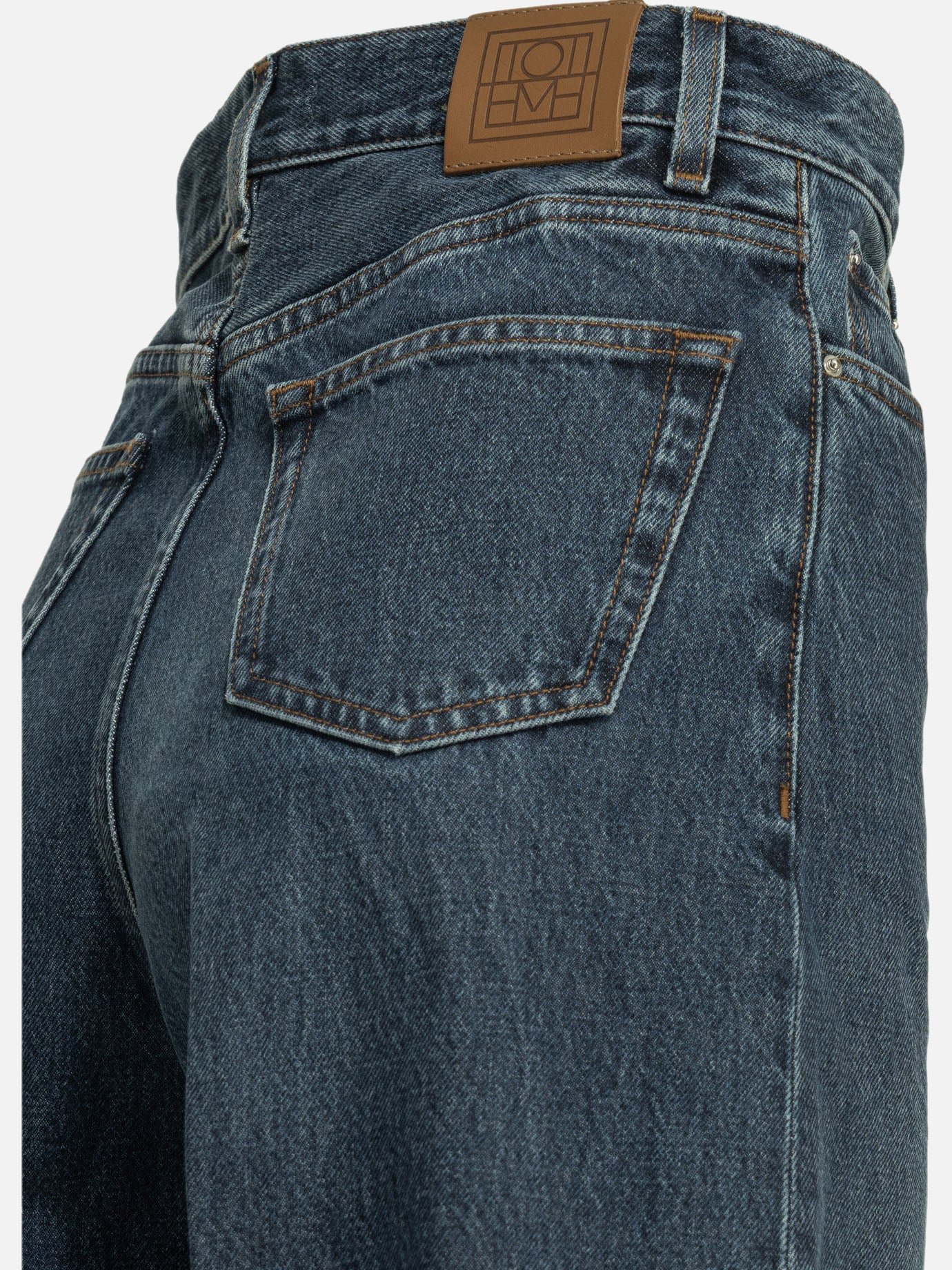 Jeans a gamba larga Solid colour Blu - Toteme Donna | PDP | VIETTI Online Store | Zoom-Modal_6