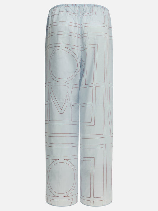 Pantaloni casual Embroidered Azzurro - Toteme Donna | PLP | VIETTI Online Store | 2