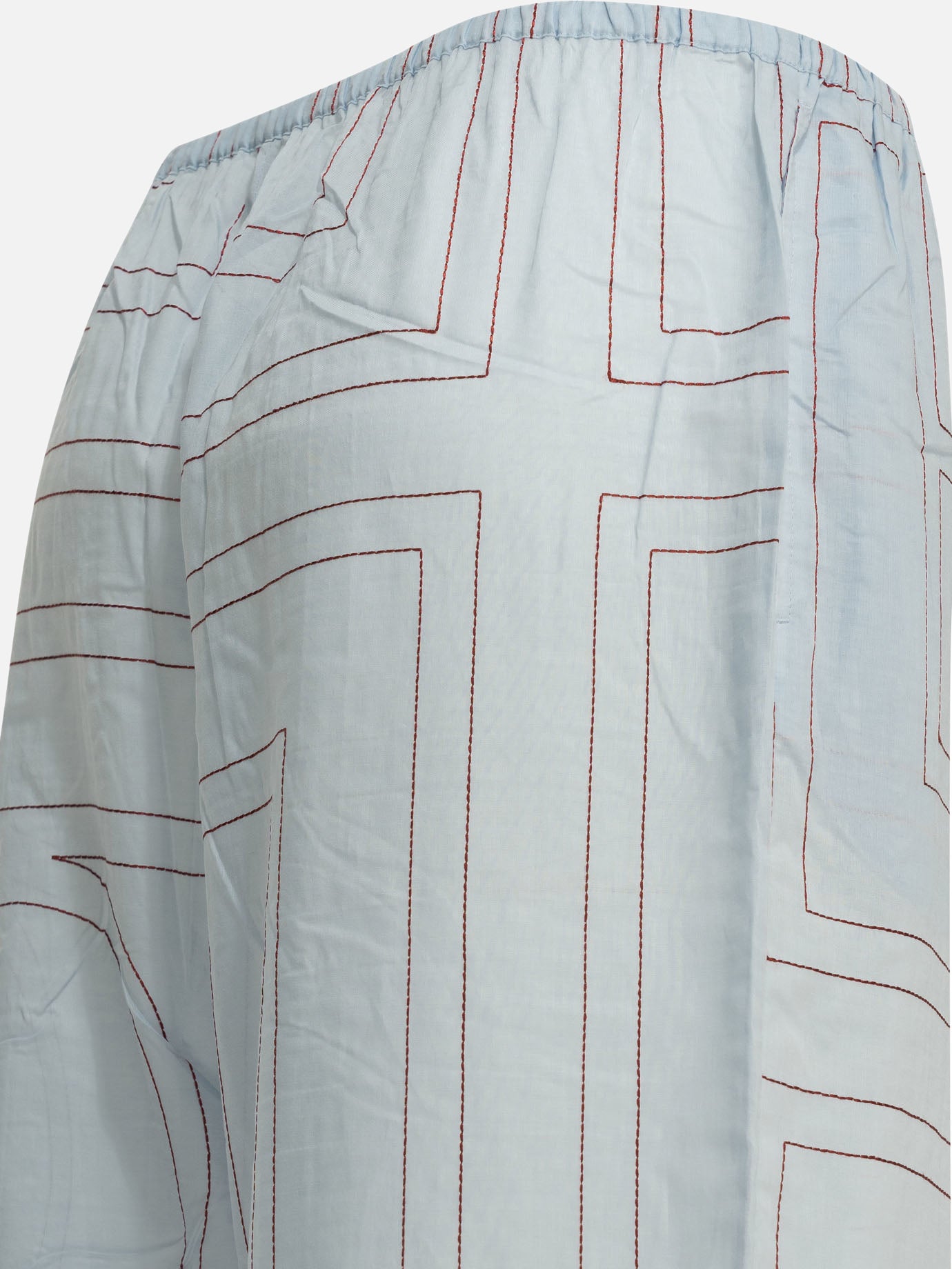 Leisure trousers Embroidered Light blue - Toteme Women | PDP | VIETTI Online Store | Zoom-Modal_4