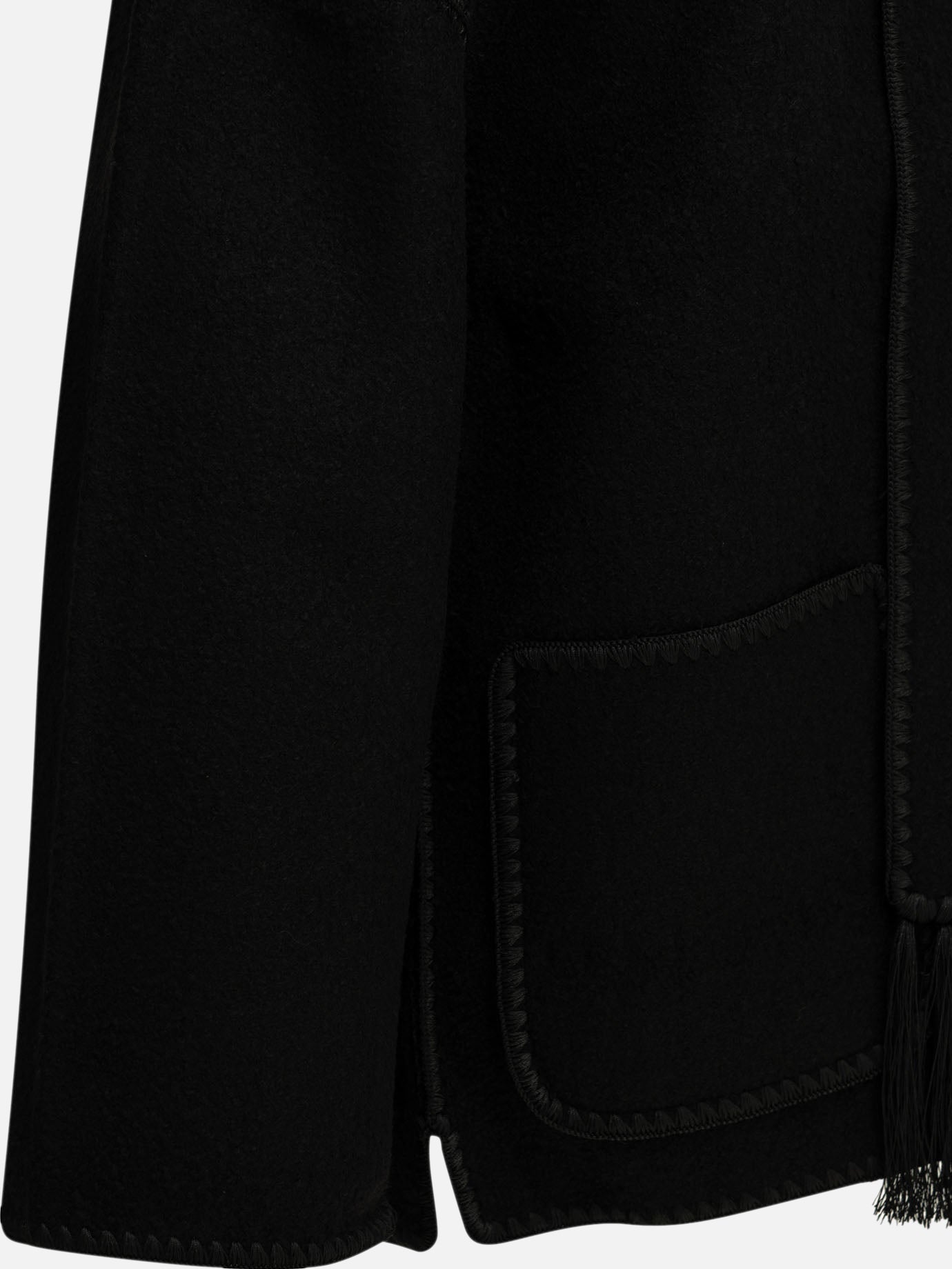 Toteme Short wool coat Black