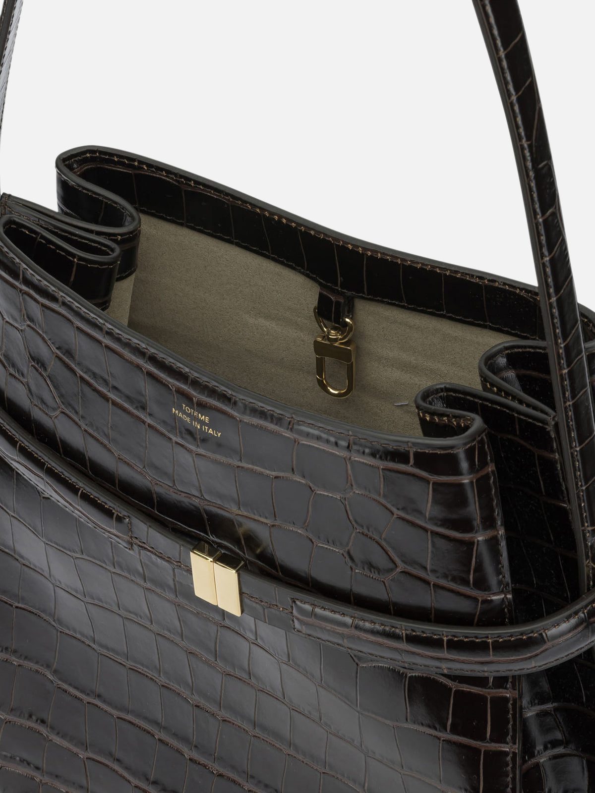 Toteme "Belted" Small Shoulder Bag Brown
