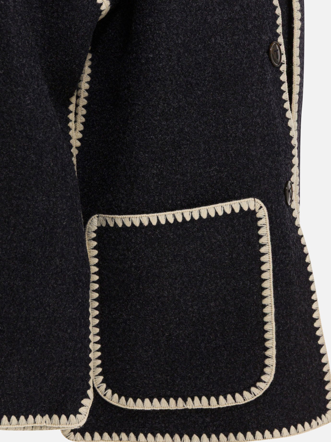 Short coats Solid colour Grey - Toteme Women | PDP | VIETTI Online Store | Zoom-Modal_4