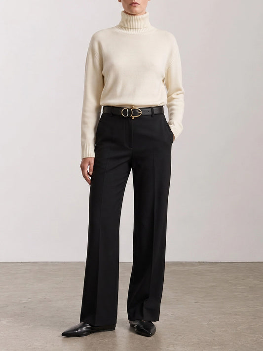Turtleneck sweaters Solid colour White - Toteme Women | PDP | VIETTI Online Store | 2