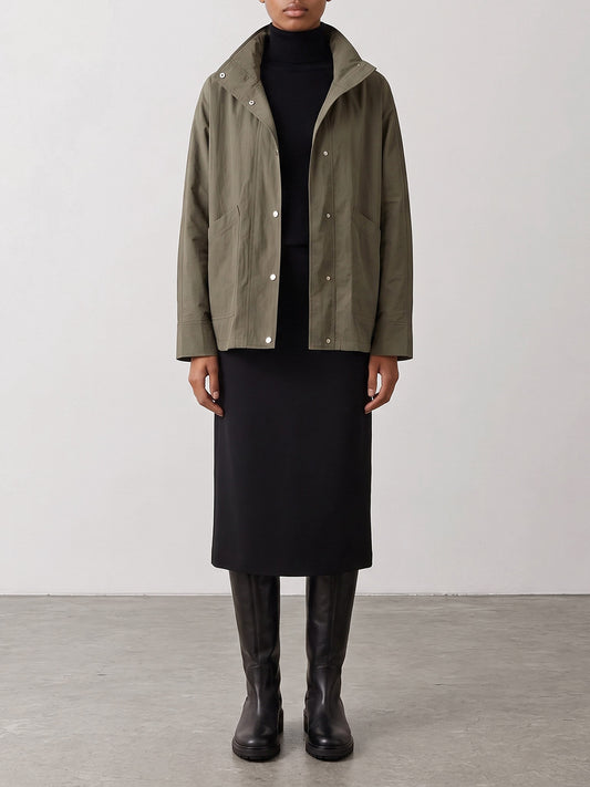 Raincoats & Trench coats Solid colour Green - Toteme Women | PDP | VIETTI Online Store | 2