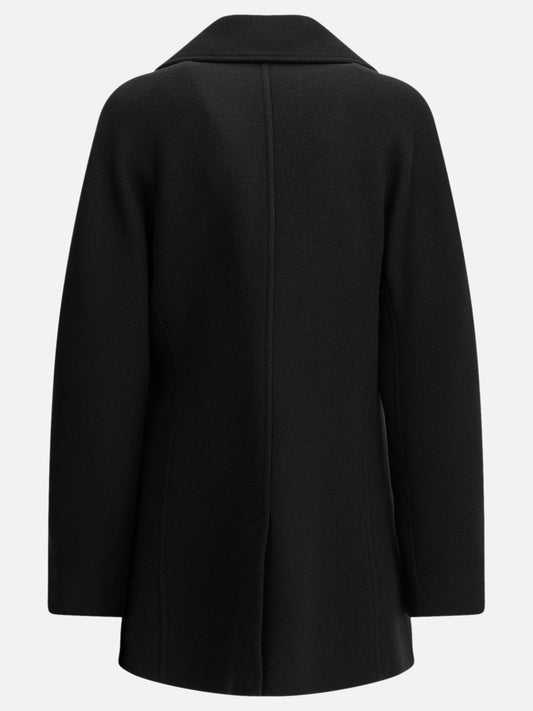 Toteme Short wool coat Black