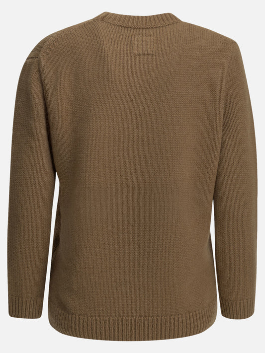 Toteme Camel-colored crew-neck sweater Brown