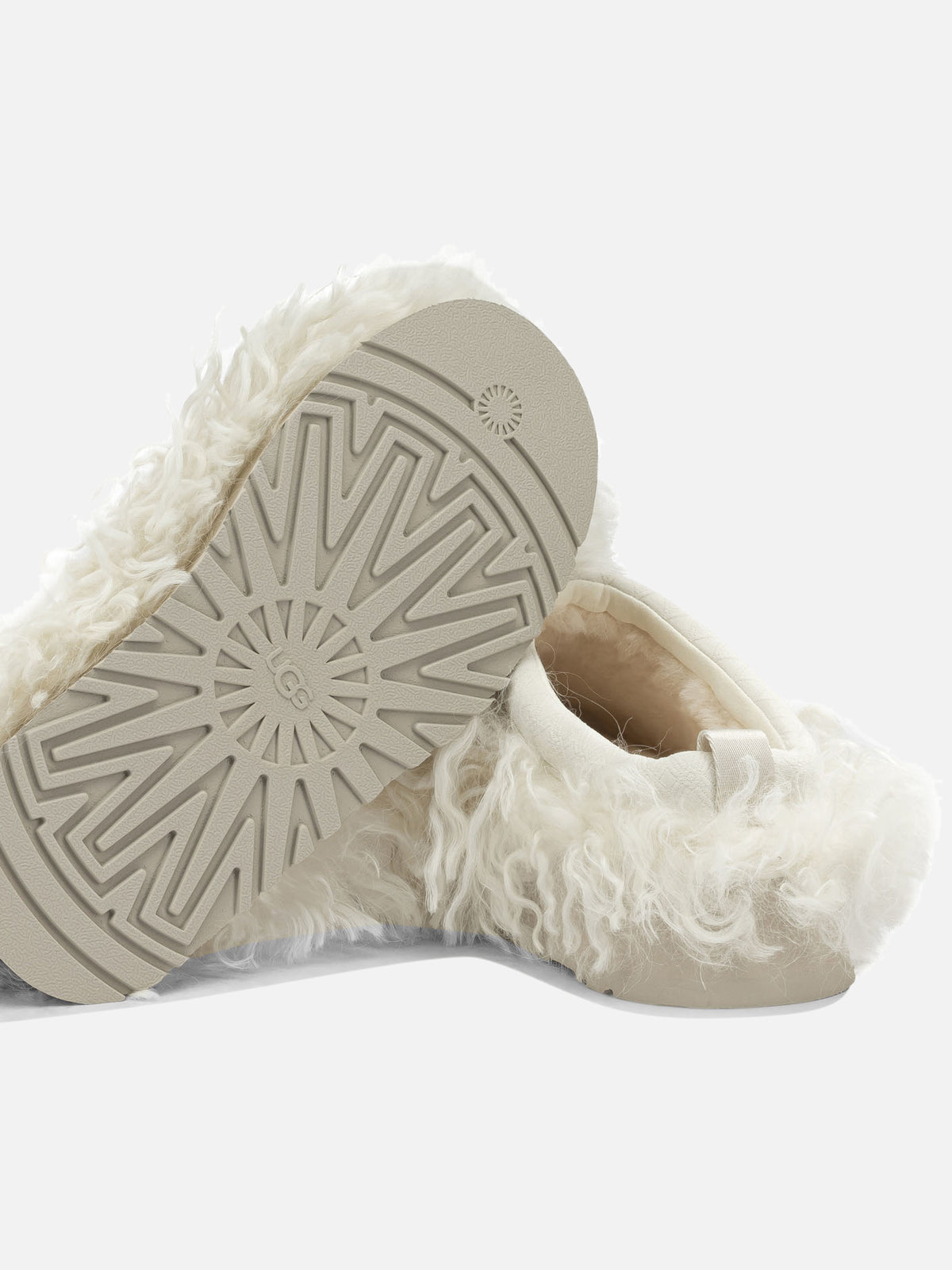 Ugg "Tazz Fluff Momma" Slippers White