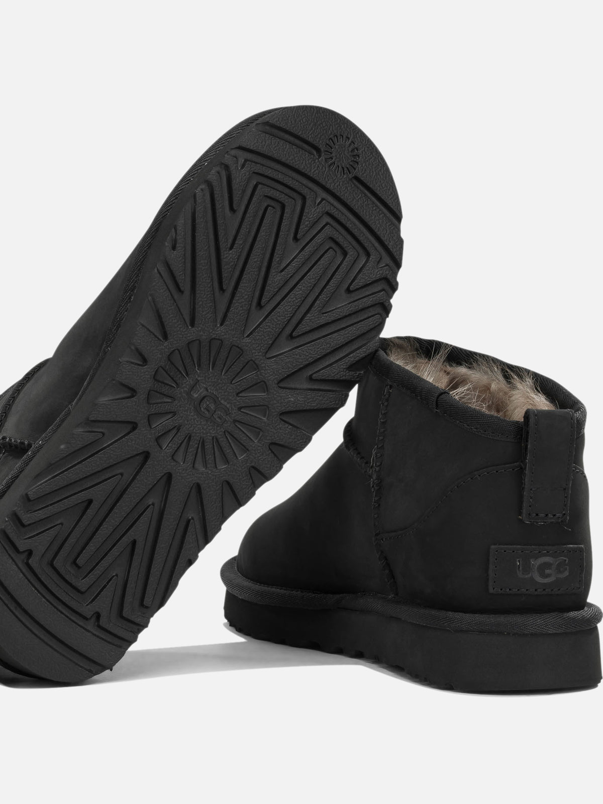 Ugg "Classic Ultra Mini" Pull-On Ankle Boots Black