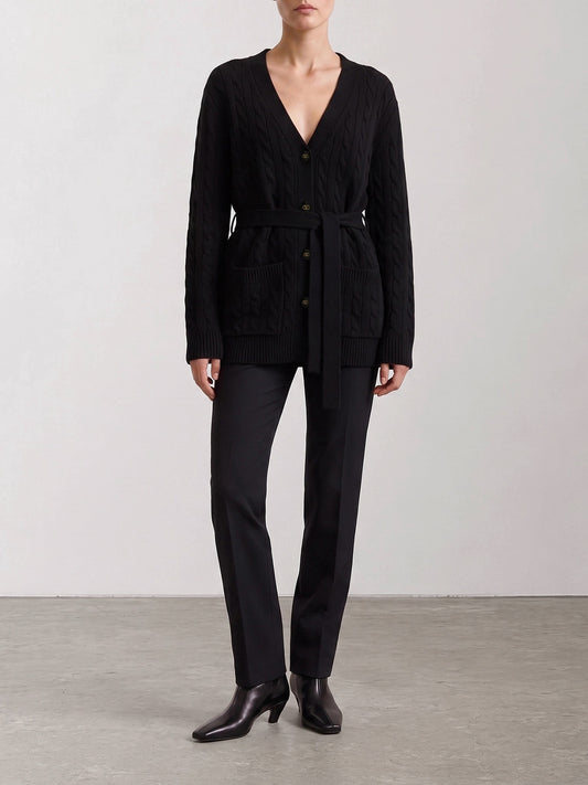 Cardigans Textured knit Black - Valentino Women | PLP | VIETTI Online Store | 2