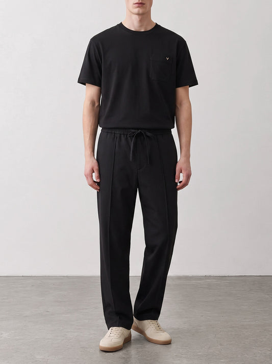 Tailored trousers Solid colour Black - Valentino Men | PLP | VIETTI Online Store | 2