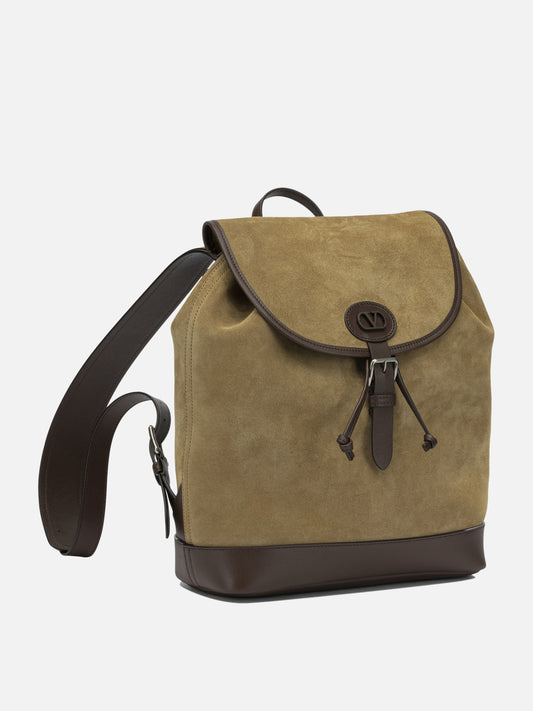 Casual backpacks 100% cow leather Beige - Valentino Garavani Men | PLP | VIETTI Online Store | 2