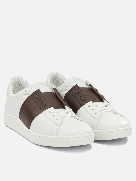 Valentino Garavani "Open" Low-Top Sneakers Brown