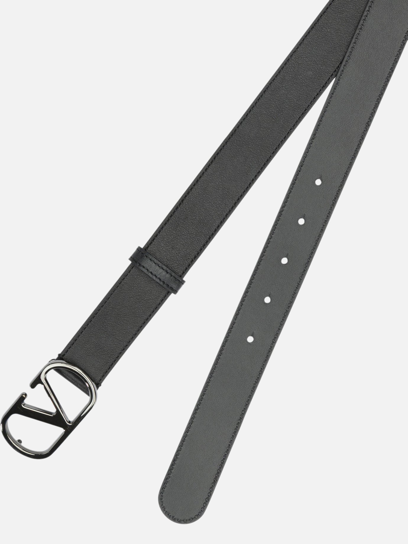 Leather belts 100% lamb leather Black - Valentino Garavani Men | PDP | VIETTI Online Store | Zoom-Modal_2
