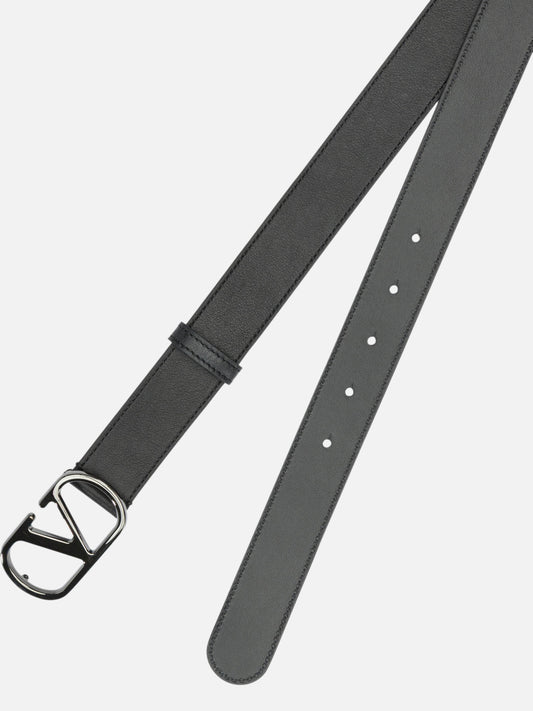Leather belts 100% lamb leather Black - Valentino Garavani Men | PLP | VIETTI Online Store | 2