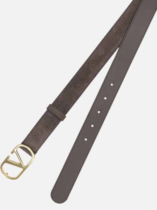 Leather belts 100% cow leather Brown - Valentino Garavani Men | PLP | VIETTI Online Store | 2