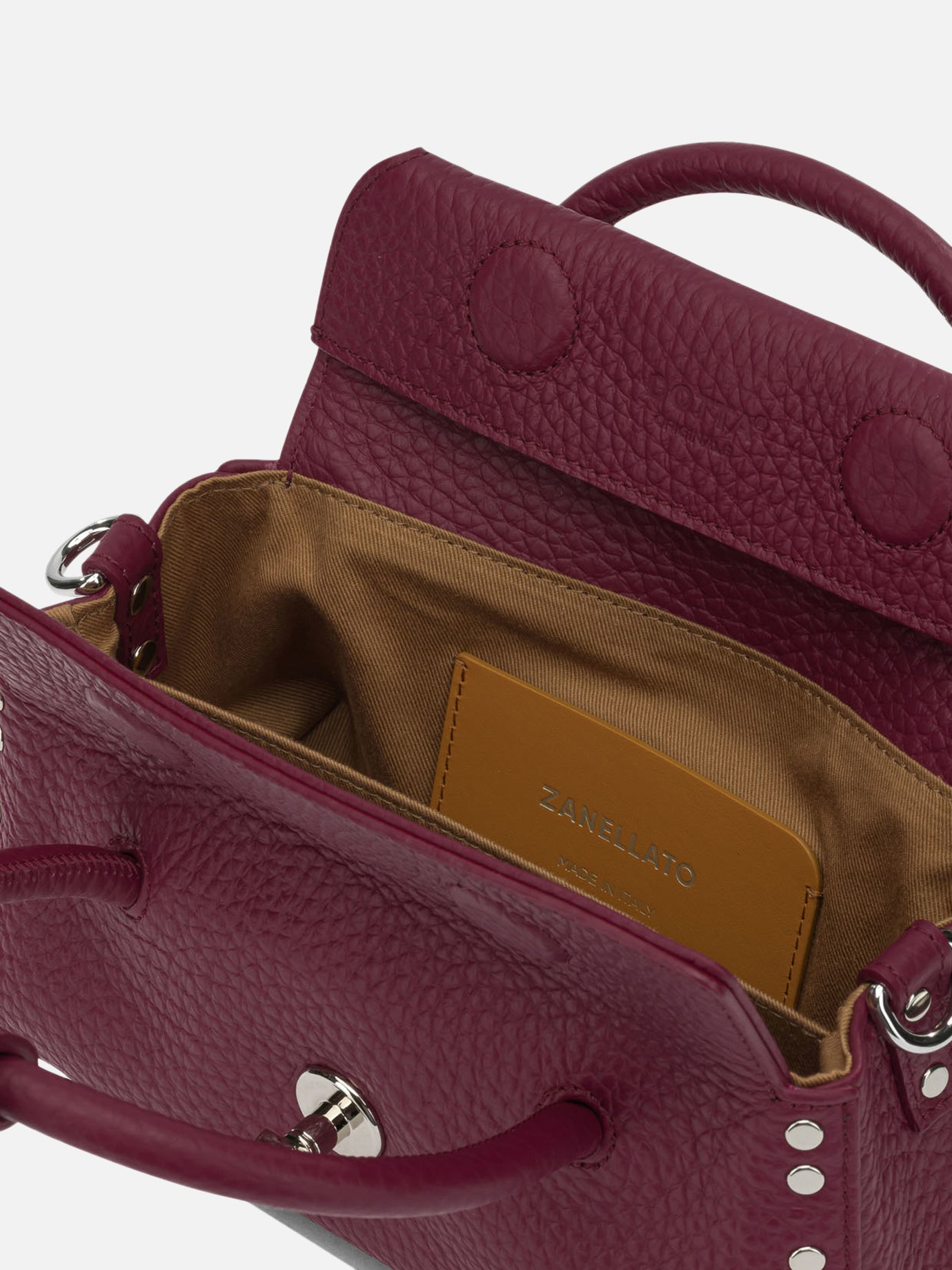 Small bags 100% bovine leather - Lining: 100% cotton Fuchsia - Zanellato Women | PDP | VIETTI Online Store | Zoom-Modal_5